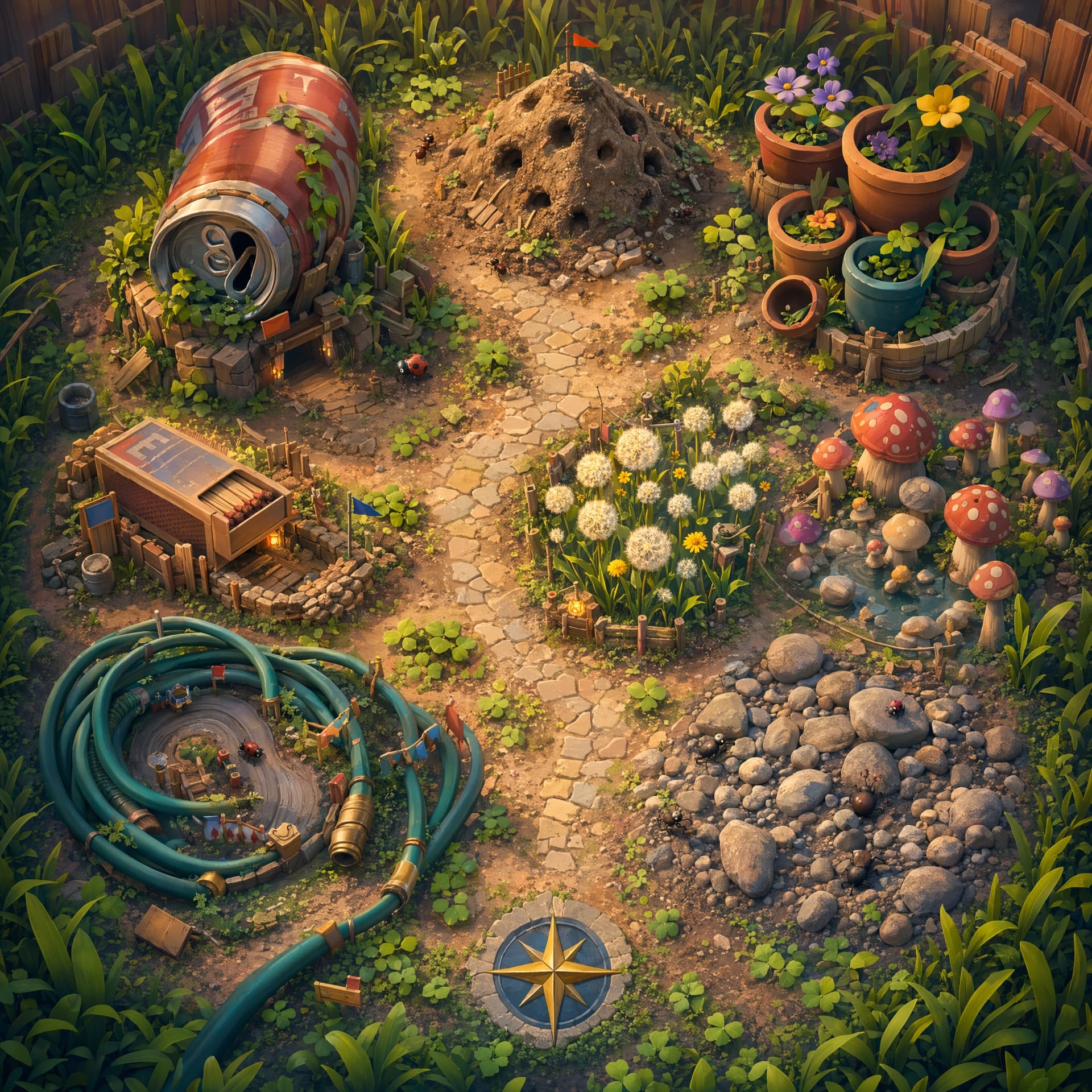 Garden Wars arena map