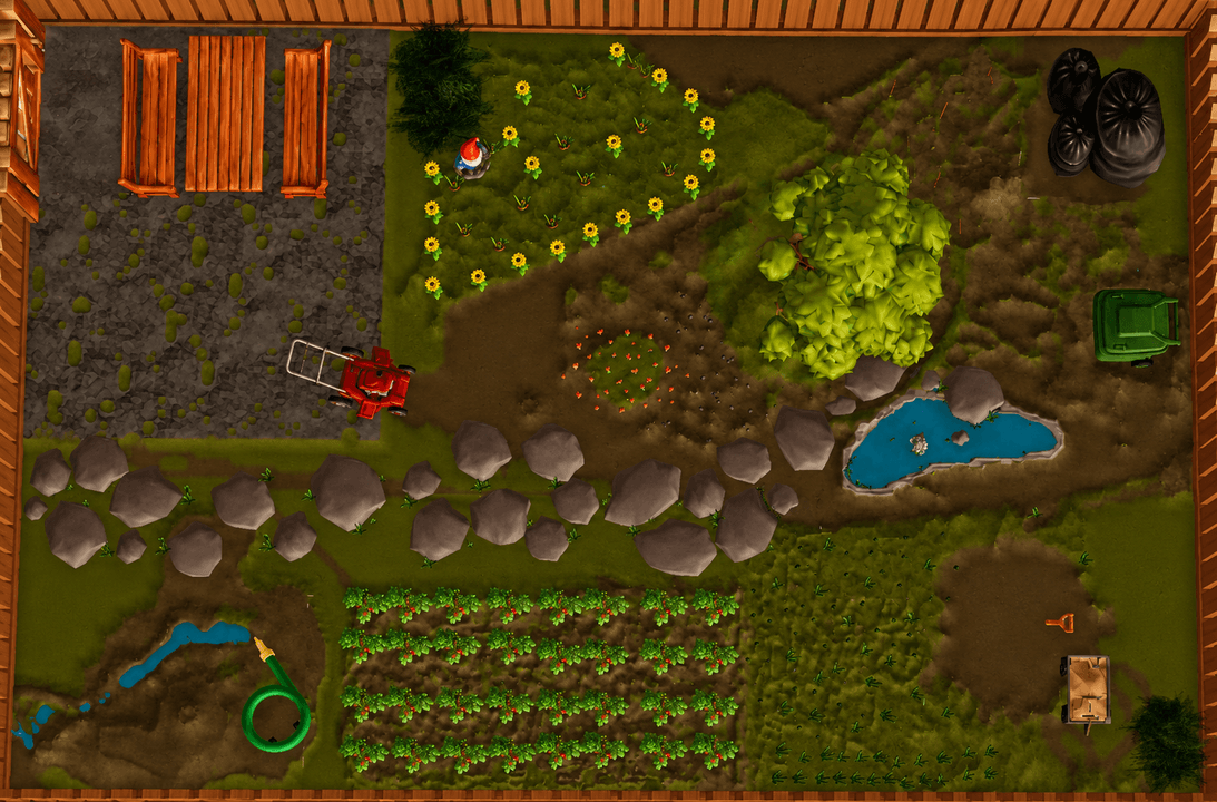 The Battlegarden — Garden Wars arena map